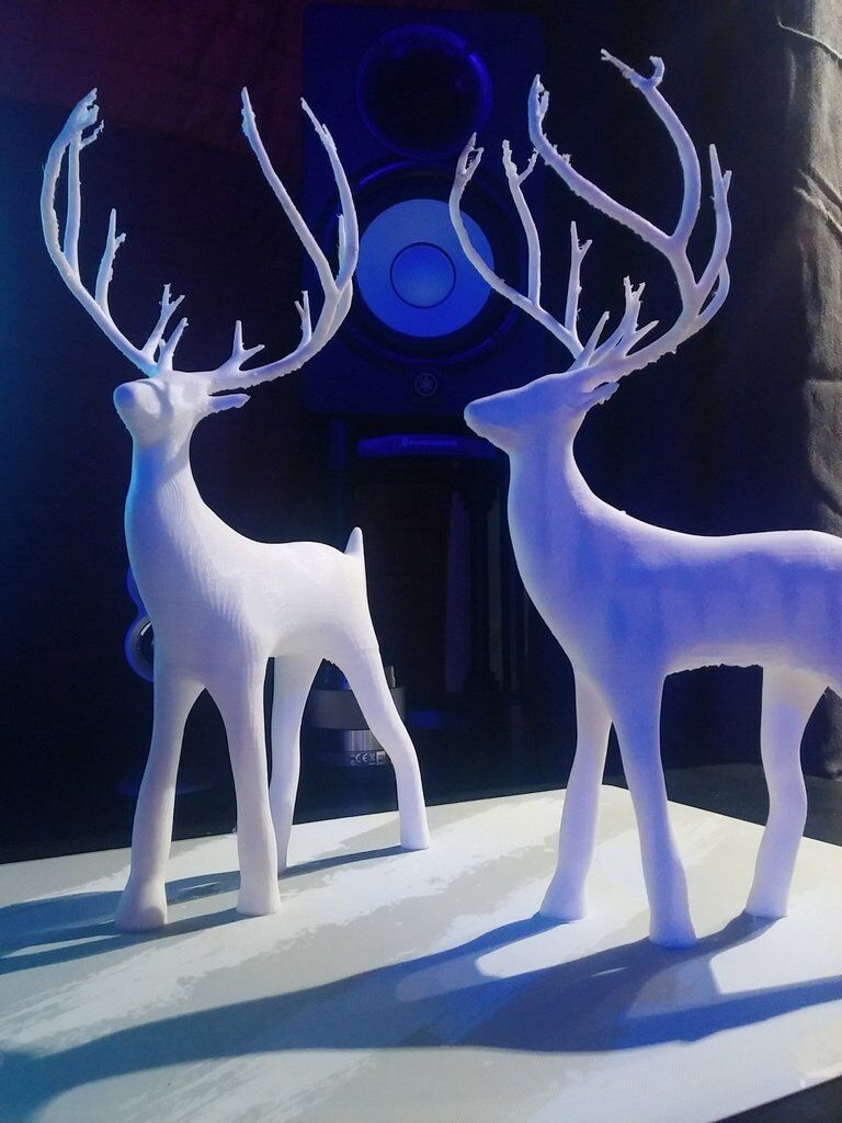 Новогодние Олени : модели для 3д принтера животные
