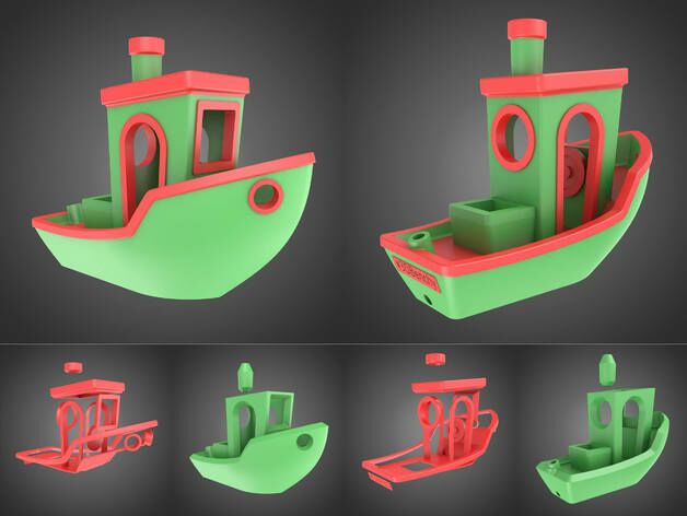 Кораблик для тестовой печати: модели для 3d принтера корпус