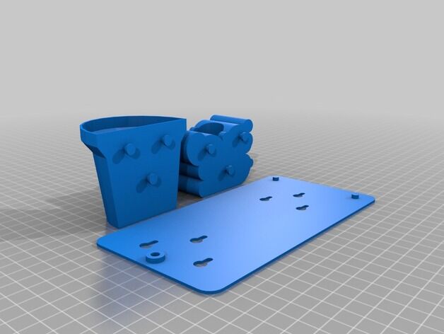 Настенное крепление для цветов : цветок модель 3d принтера