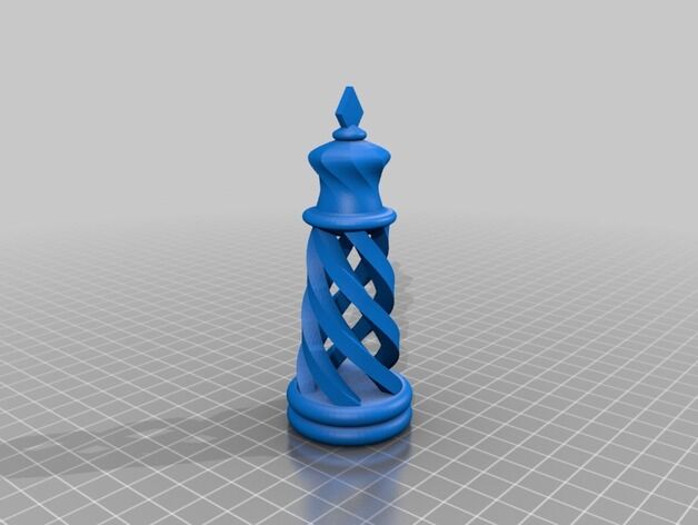 Набор спиральных шахмат : 3д шахматы для принтера