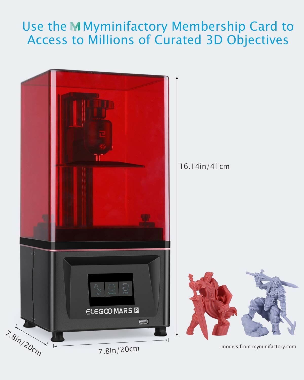 Фотополимерный  3D принтер ELEGOO Mars PRO : в омске 3д принтеры