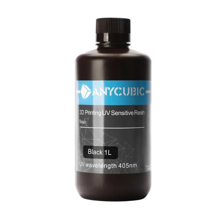 Фотополимерная смола Anycubic Basic Черная 1л : фотополимерная смола для 3d принтера anycubic