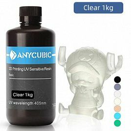 Фотополимерная смола Anycubic Basic clear 1л : фотополимерная смола для 3d принтера купить в екатеринбурге