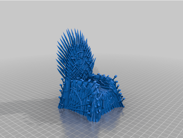 Железный трон : изготовление фигурки человека на 3д принтере