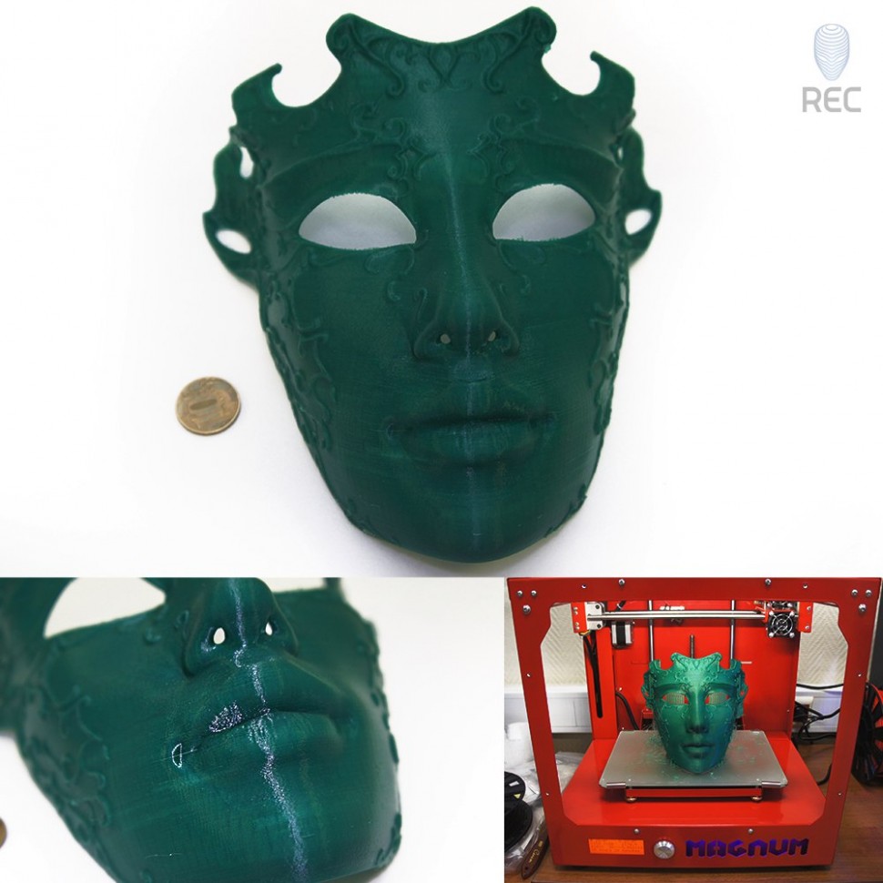 PLA пластик REC 1.75мм цвет Зелёный 0,75 кг : купить pva пластик для 3d принтера