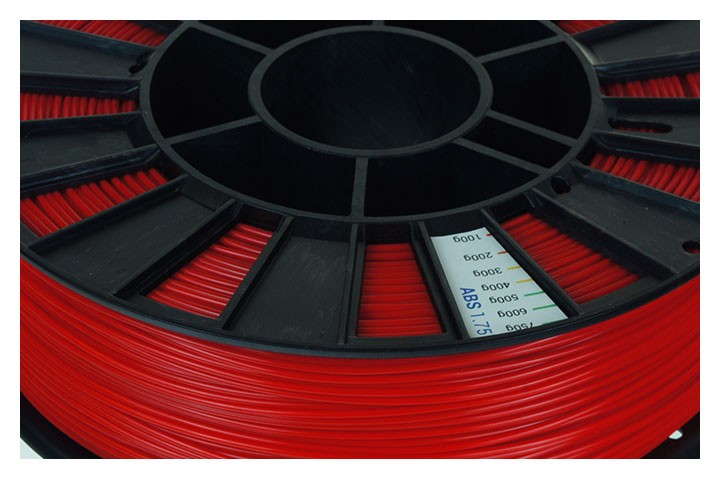 ABS пластик REC 1.75мм красный : abs катушка для 3d принтера