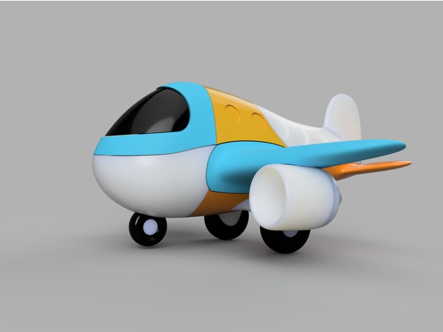 Самолет пазл : самолет на 3d принтер