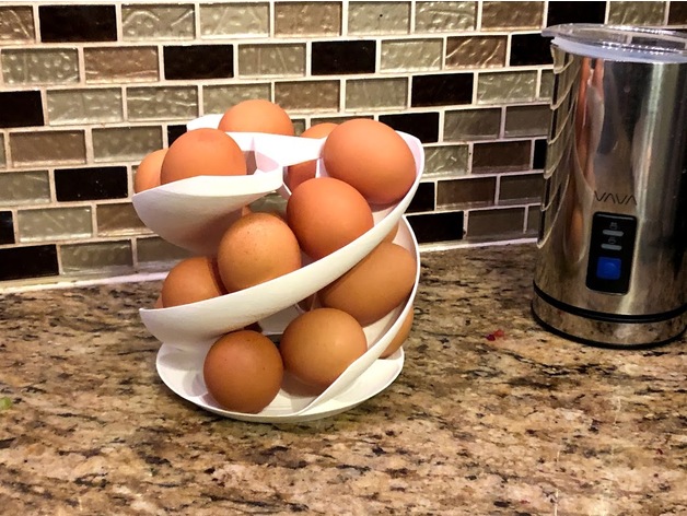 Спиральная корзина для яицй : делаем модели для 3d принтера