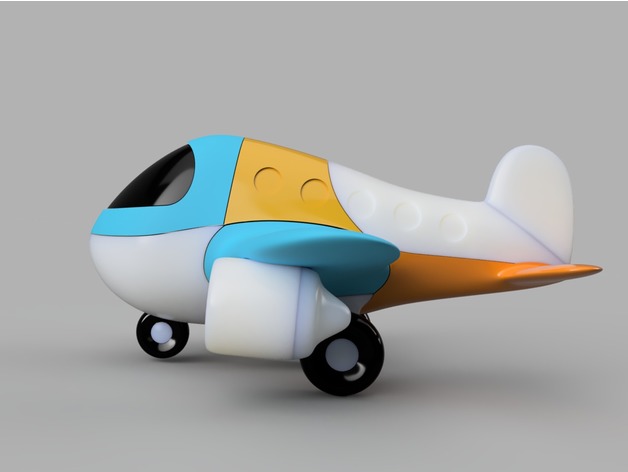 Самолет пазл : самолет для 3d принтера