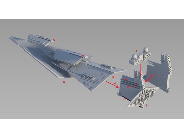 модель корабля на принтере 3d