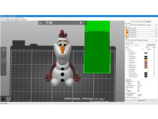 Новогодний снеговик Олаф: самодельный 3d принтер из cd rom